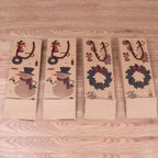 Kraft Paper Christmas Wine Bottle Gift Bags, Snowman – Pack of 20