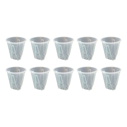 Clear Orchid Pots with Aeration Holes, 10 Pack