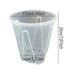 Clear Orchid Pots with Aeration Holes, 10 Pack