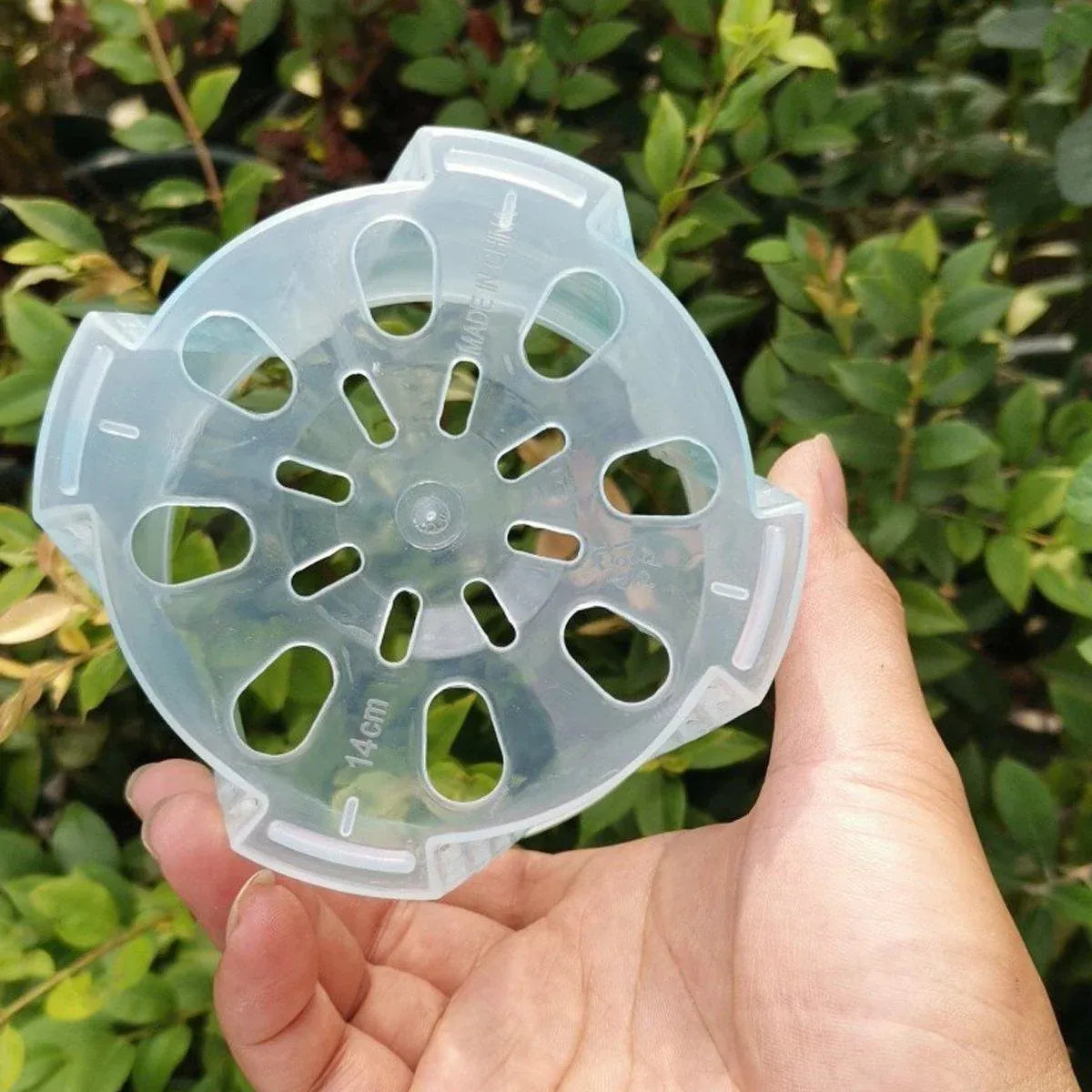 Clear Orchid Pots with Aeration Holes, 10 Pack