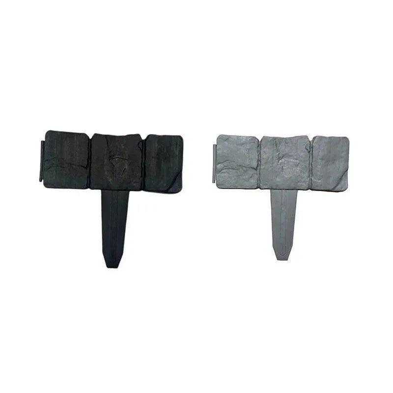 Stone-Effect Lawn Edging, 20 Pack – Black