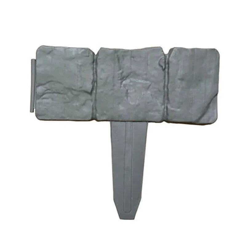 Stone-Effect Lawn Edging, 20 Pack – Grey
