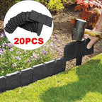 Stone-Effect Lawn Edging, 20 Pack – Grey