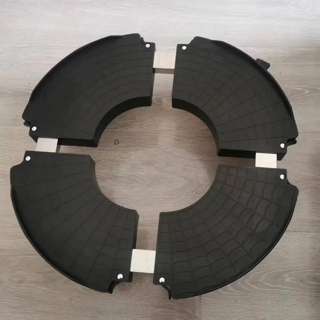 Adjustable Round Plant Caddy with Lockable Wheels, 40–48 cm