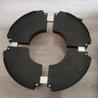 Adjustable Round Plant Caddy with Lockable Wheels, 40–48 cm