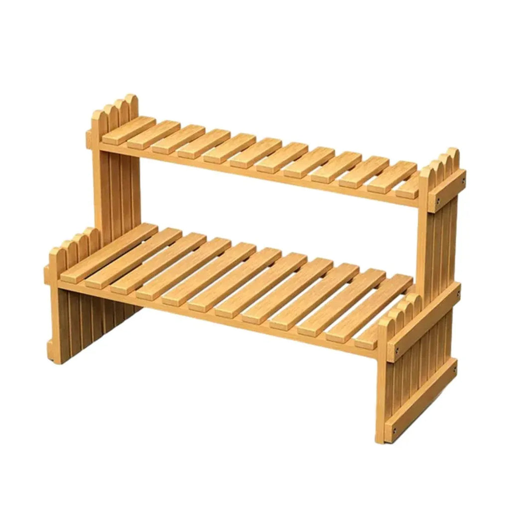 2-Tier Bamboo Plant Stand, 57 cm