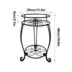Foldable 2-Tier Metal Plant Stand