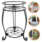 Foldable 2-Tier Metal Plant Stand
