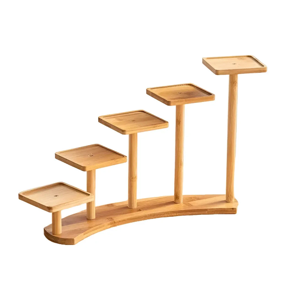 Bamboo Desktop Plant Stand, 38 cm – Square