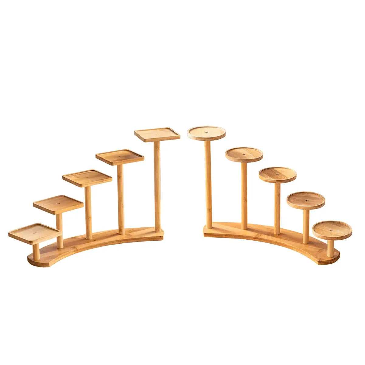 Bamboo Desktop Plant Stand, 38 cm – Square