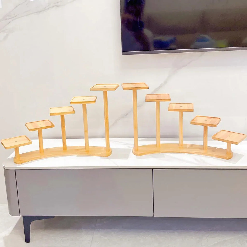 Bamboo Desktop Plant Stand, 38 cm – Square