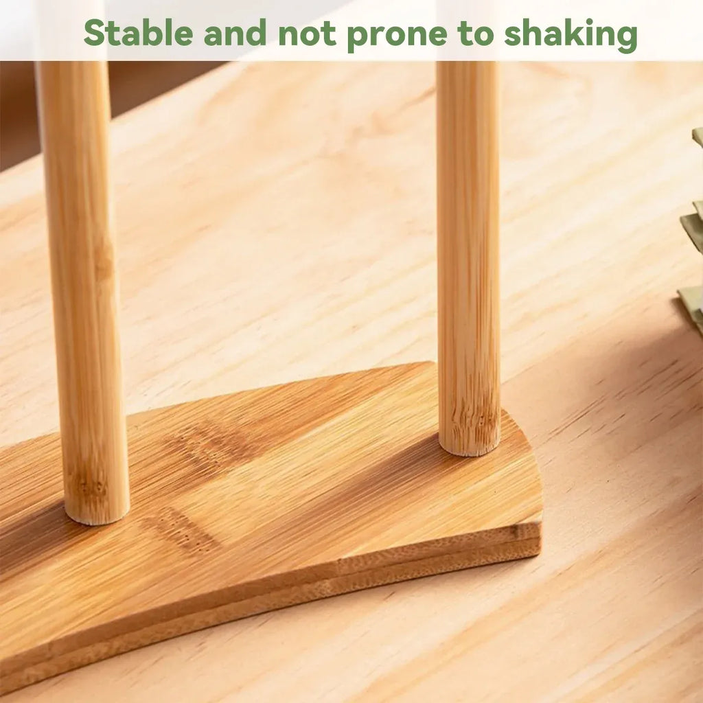 Bamboo Desktop Plant Stand, 38 cm – Square