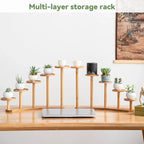 Bamboo Desktop Plant Stand, 38 cm – Square