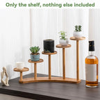 Bamboo Desktop Plant Stand, 38 cm – Round