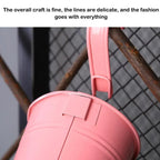 Hanging Metal Flower Buckets with Hooks, 13 cm – 10 Pack, Multicolour