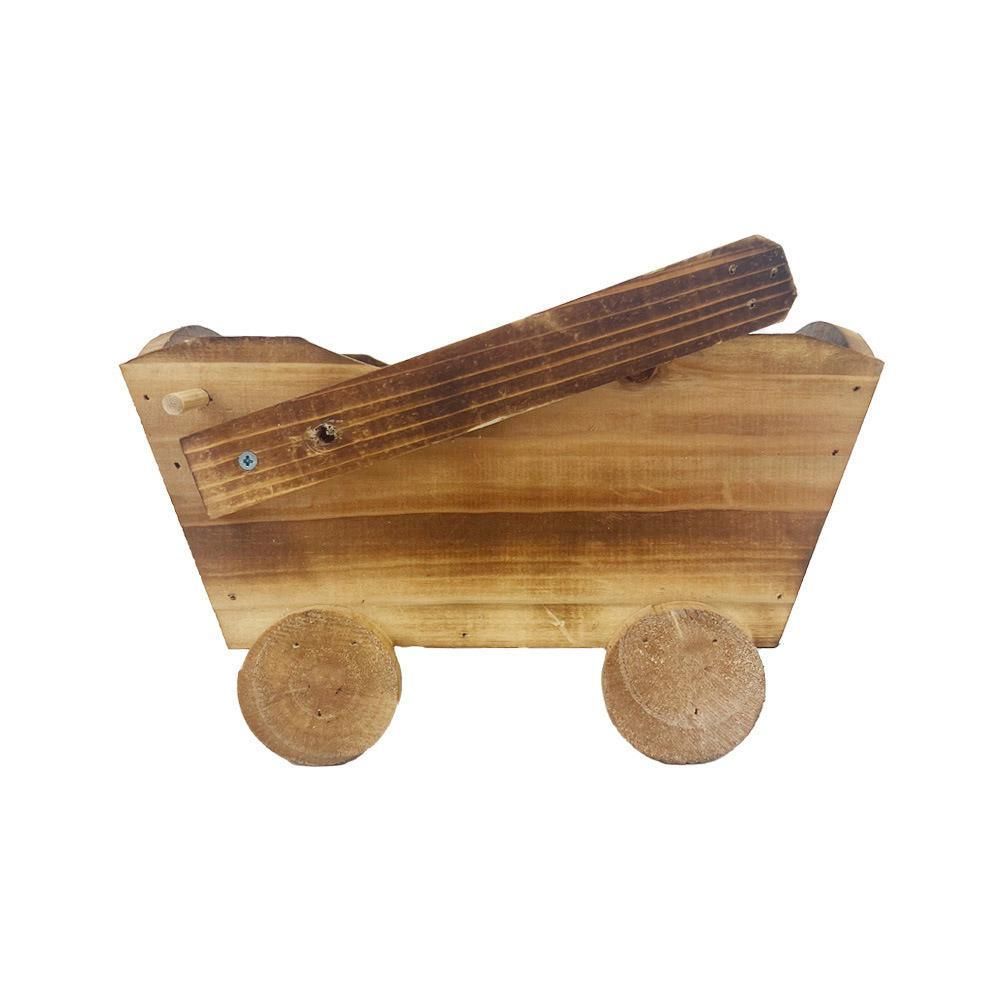 Wooden Cart Planter for Succulents & Small Plants