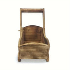 Wooden Cart Planter for Succulents & Small Plants