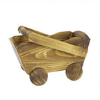 Wooden Cart Planter for Succulents & Small Plants