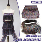 Metallic Tassel Fringe Christmas Hanging Decoration