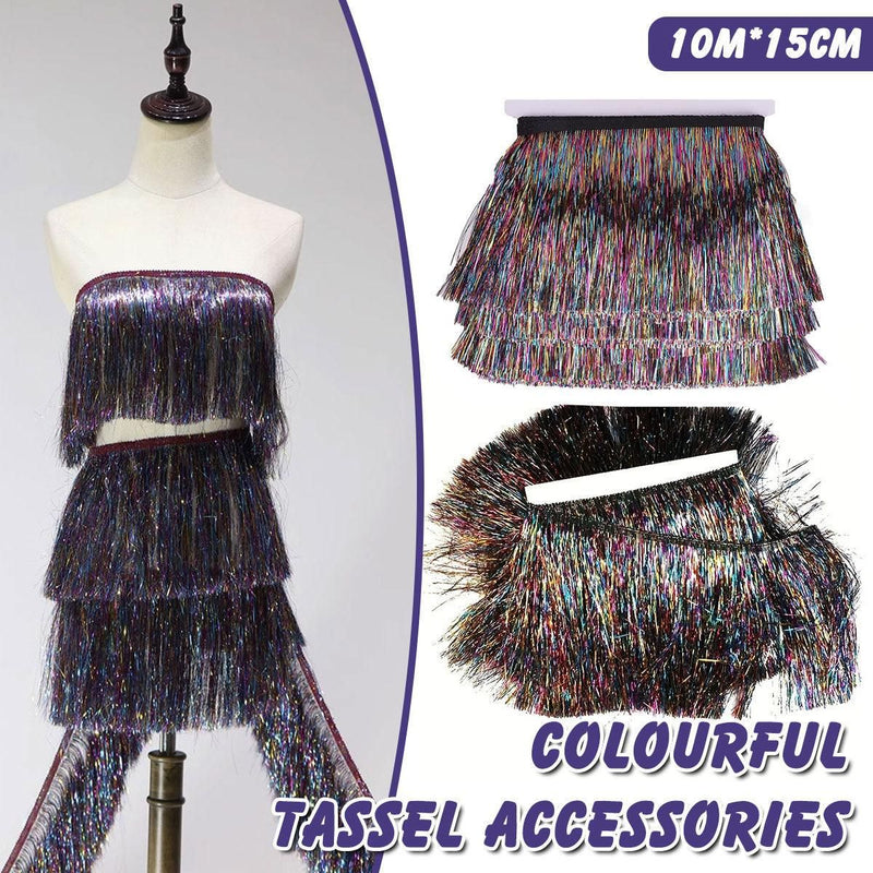 Metallic Tassel Fringe Christmas Hanging Decoration