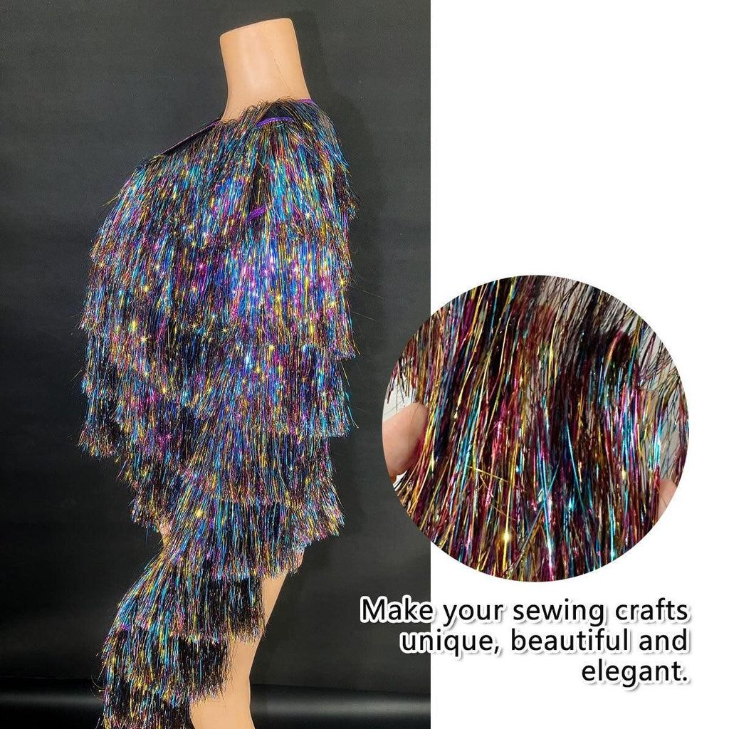Metallic Tassel Fringe Christmas Hanging Decoration