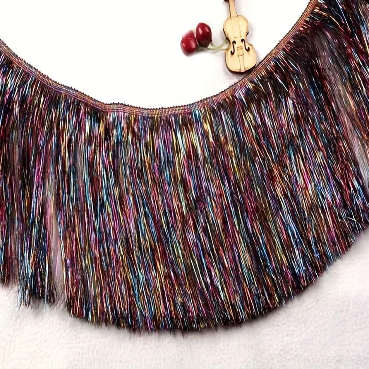 Metallic Tassel Fringe Christmas Hanging Decoration