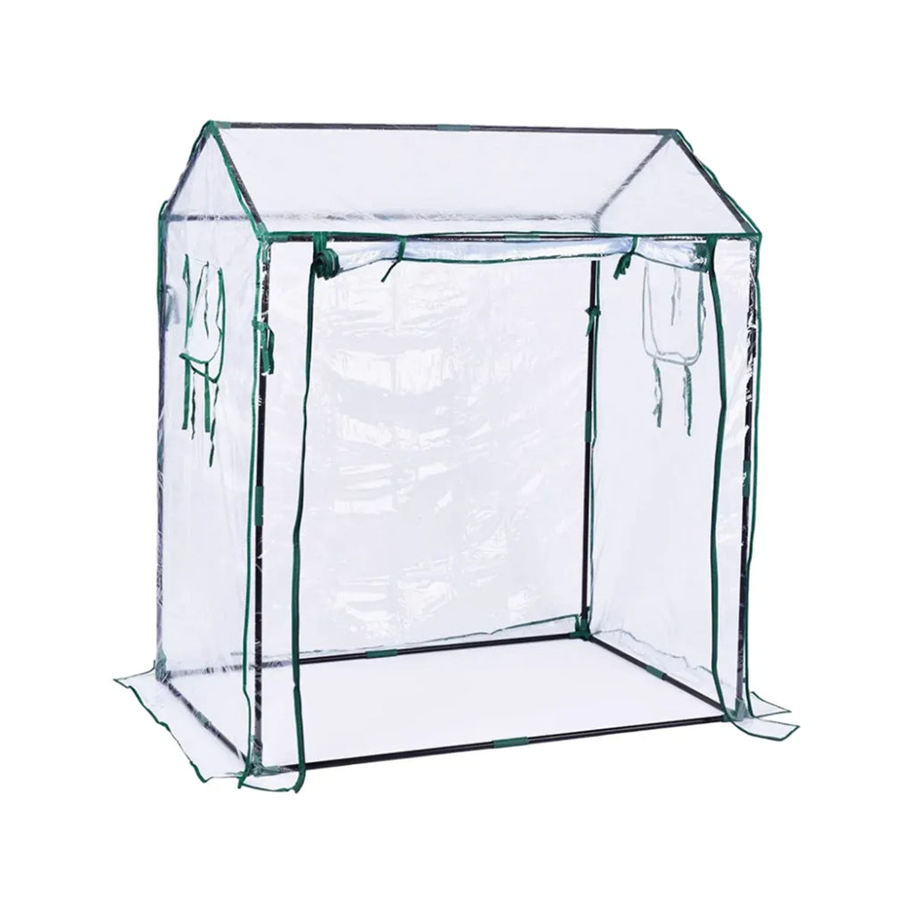 Plant Growing Shed Greenhouse 130 x 91 x 150 cm – Clear PE