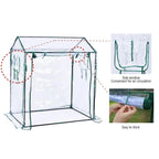 Plant Growing Shed Greenhouse 130 x 91 x 150 cm – Clear PE