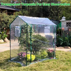 Plant Growing Shed Greenhouse 130 x 91 x 150 cm – Clear PE
