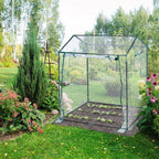 Plant Growing Shed Greenhouse 130 x 91 x 150 cm – Clear PE