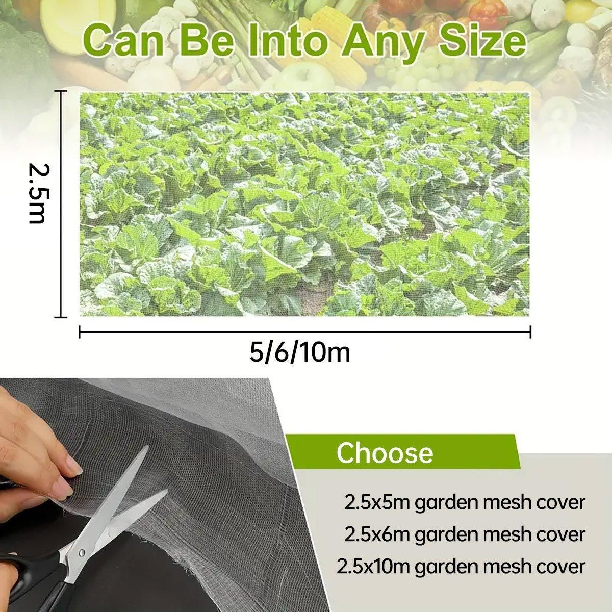 Insect-Proof Garden Netting 2.5 x 5 m – White