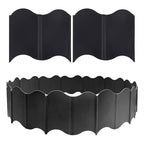 Decorative Garden Edging Fence Panels, 20 Pack – Black