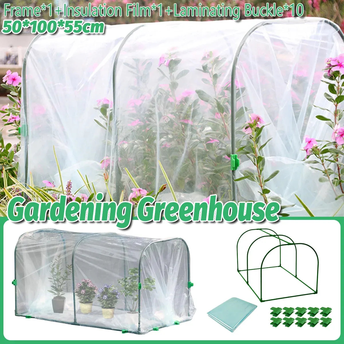 Small Greenhouse for Seedlings & Herbs 50 x 55 x 100 cm