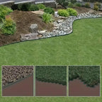 L-Shaped Flexible Garden Edging 10 m with Ground Nails – Green