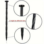 L-Shaped Flexible Garden Edging 10 m with Ground Nails – Green