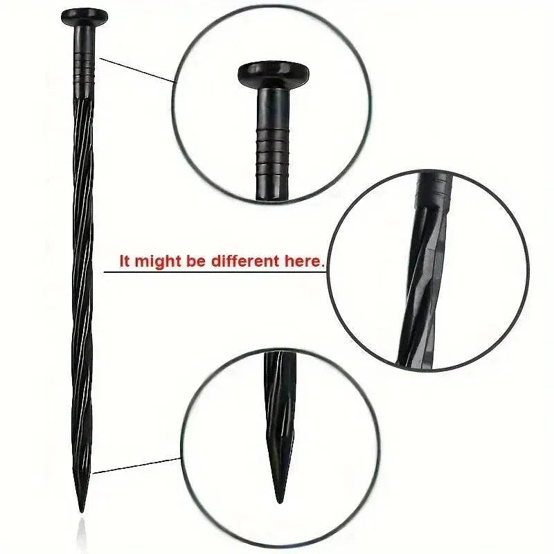 L-Shaped Flexible Garden Edging 10 m with Ground Nails – Green