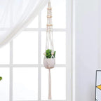 Macramé Plant Hangers for Indoor Pots – Set of 5