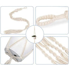 Macramé Plant Hangers for Indoor Pots – Set of 5
