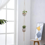 Macramé Plant Hangers for Indoor Pots – Set of 5