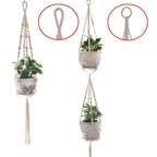 Macramé Plant Hangers for Indoor Pots – Set of 5