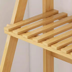 3-Tier Folding Wooden Corner Plant Stand – White