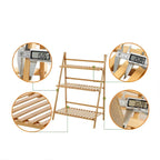3-Tier Folding Wooden Corner Plant Stand – White