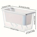 Self-Watering Balcony Planter for Herbs & Vegies – Green