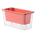 Self-Watering Balcony Planter for Herbs & Vegies – Pink