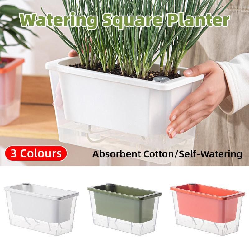 Self-Watering Balcony Planter for Herbs & Vegies – Pink