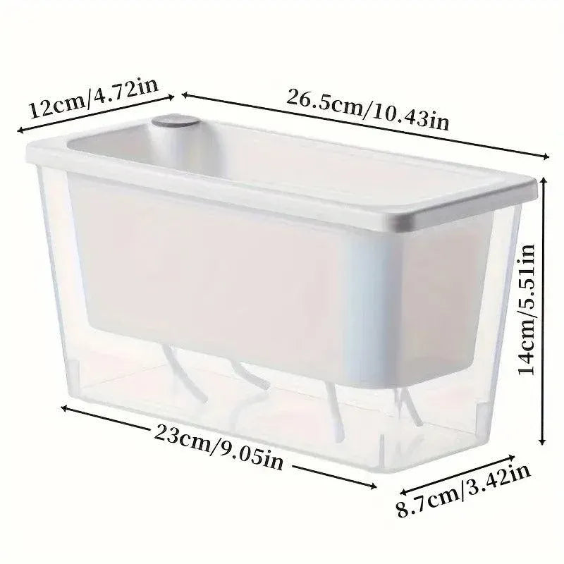 Self-Watering Balcony Planter for Herbs & Vegies – Pink