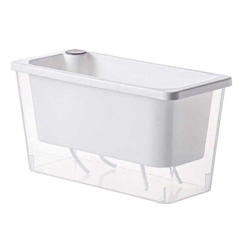 Self-Watering Balcony Planter for Herbs & Vegies – White