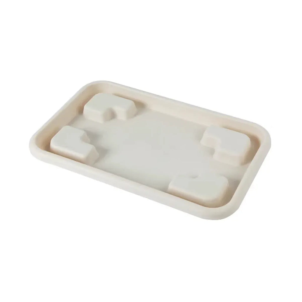 Rectangular Planter Box with Drainage Tray, 33L – Beige