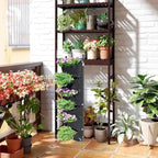 6-Pocket Felt Wall Planter, 107 x 30 cm – Black