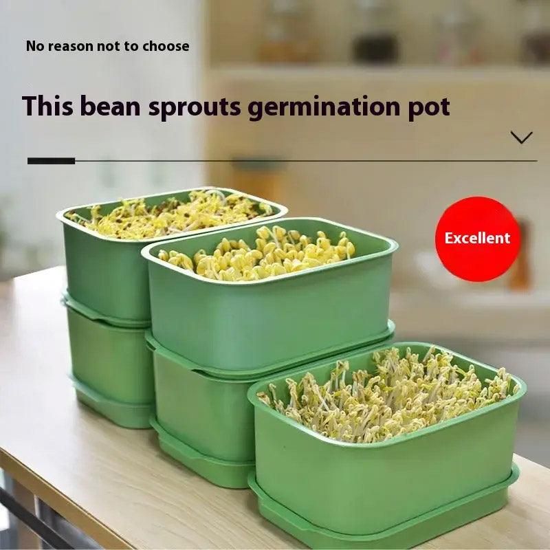 Self-Watering Seed Sprouting Tray, 23 x 16 cm – Green